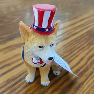 👀50% OFF - NWT‼️ Hobby Lobby Patriotic Doggie Figurine